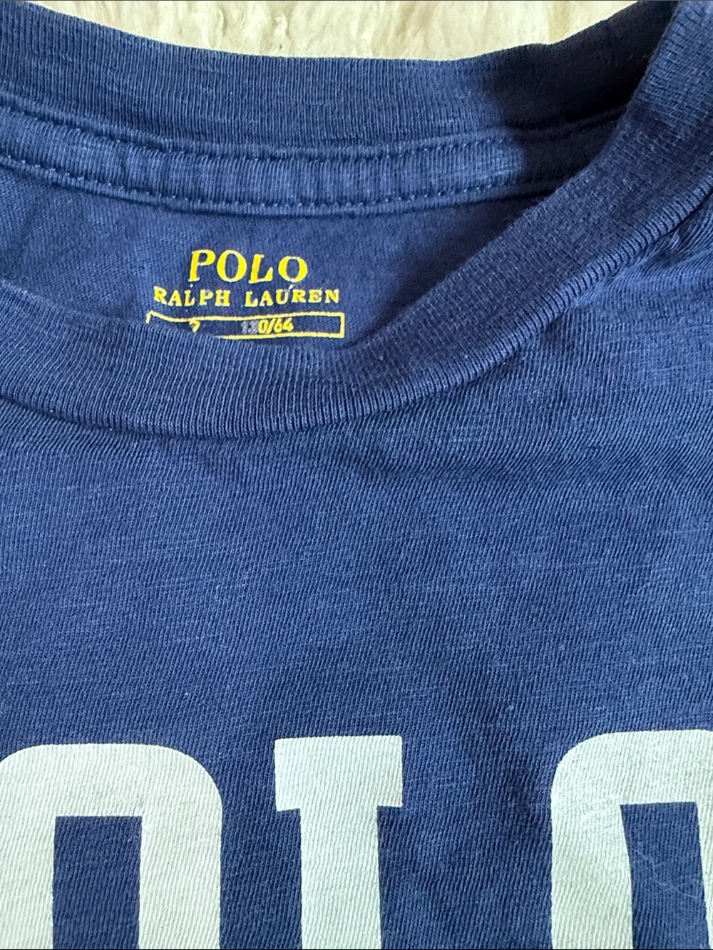 Polo by Ralph Lauren Navy Long-Sleeve 'POLO' Logo Tee - Picture 5 of 6